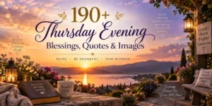 190+ Thursday Evening Blessings, Quotes & Images [Beautiful]