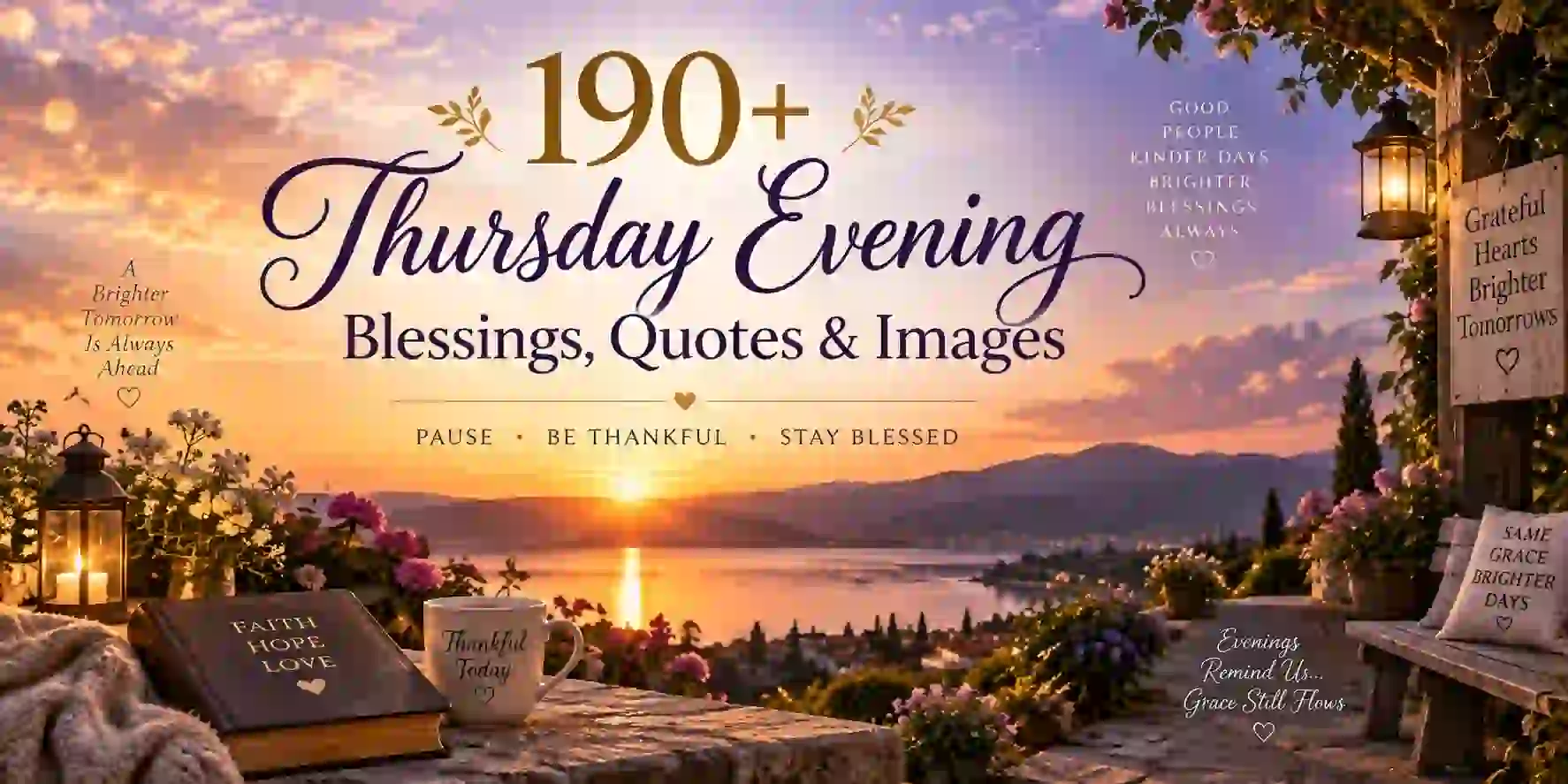 190+ Thursday Evening Blessings, Quotes & Images [Beautiful]