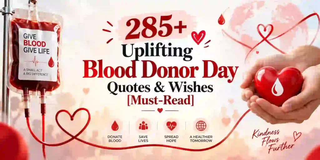 285+ Uplifting Blood Donor Day Quotes & Wishes [Must-Read]