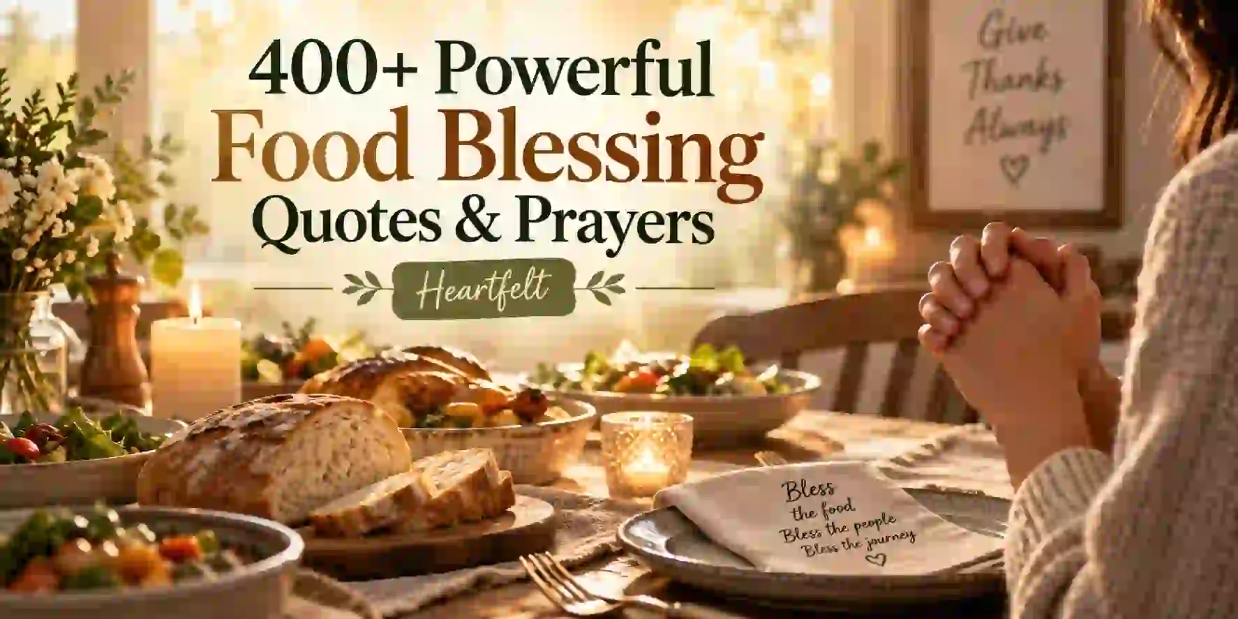 400+ Powerful Food Blessing Quotes & Prayers [Heartfelt]