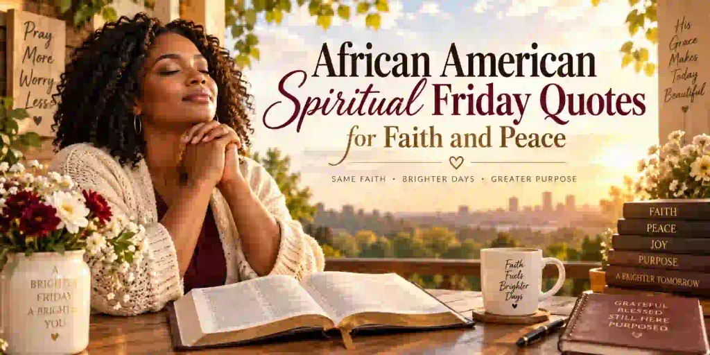 African American Spiritual Friday Quotes for Faith and Peace