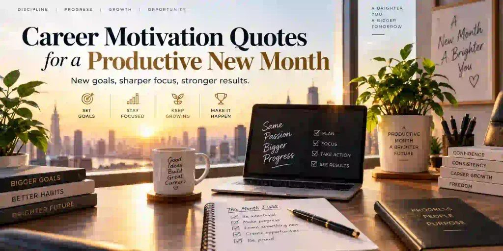 Career Motivation Quotes for a Productive New Month