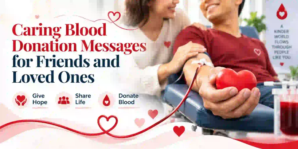 Caring Blood Donation Messages for Friends and Loved Ones