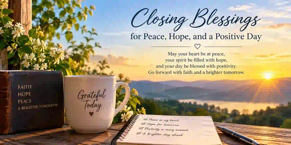 Closing Blessings for Peace, Hope, and a Positive Day