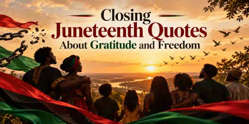 Closing Juneteenth Quotes About Gratitude and Freedom