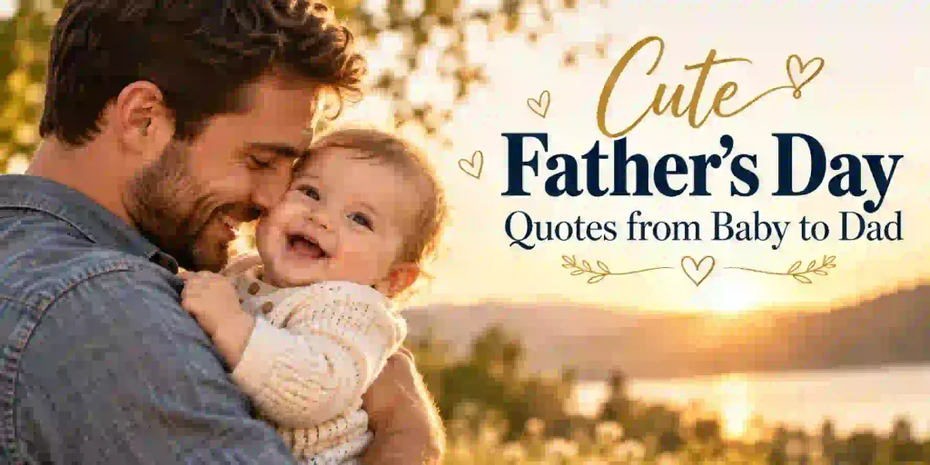 Cute Father’s Day Quotes from Baby to Dad