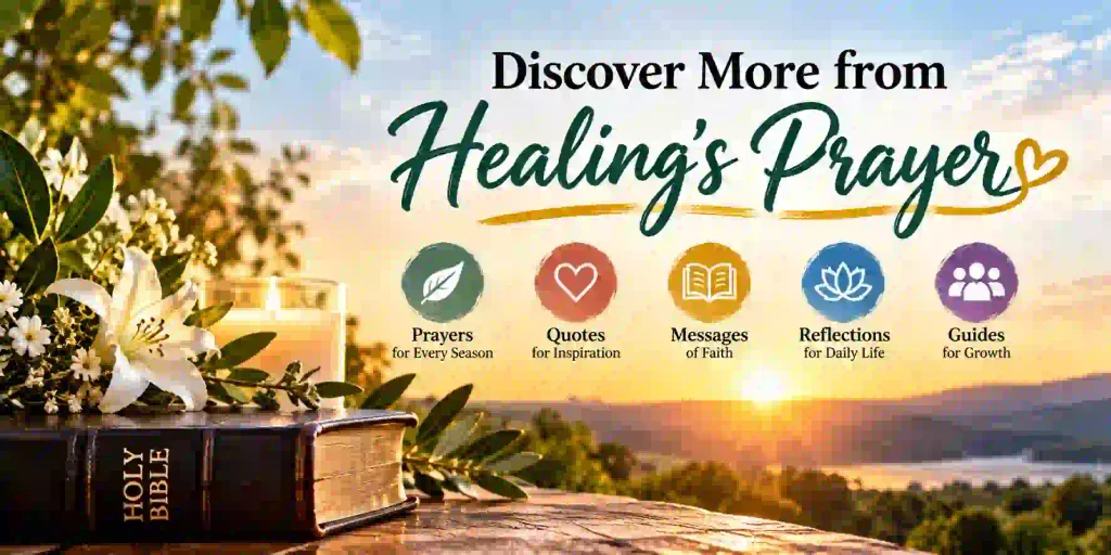 Discover More from Healing’s Prayer