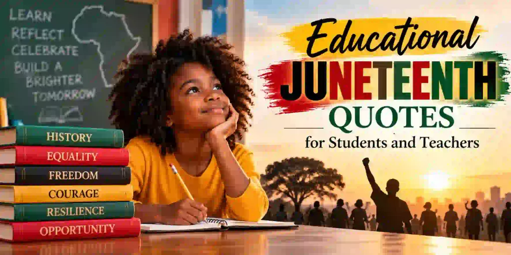 Educational Juneteenth Quotes for Students and Teachers