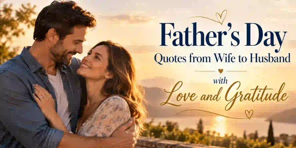 Father’s Day Quotes from Wife to Husband with Love and Gratitude
