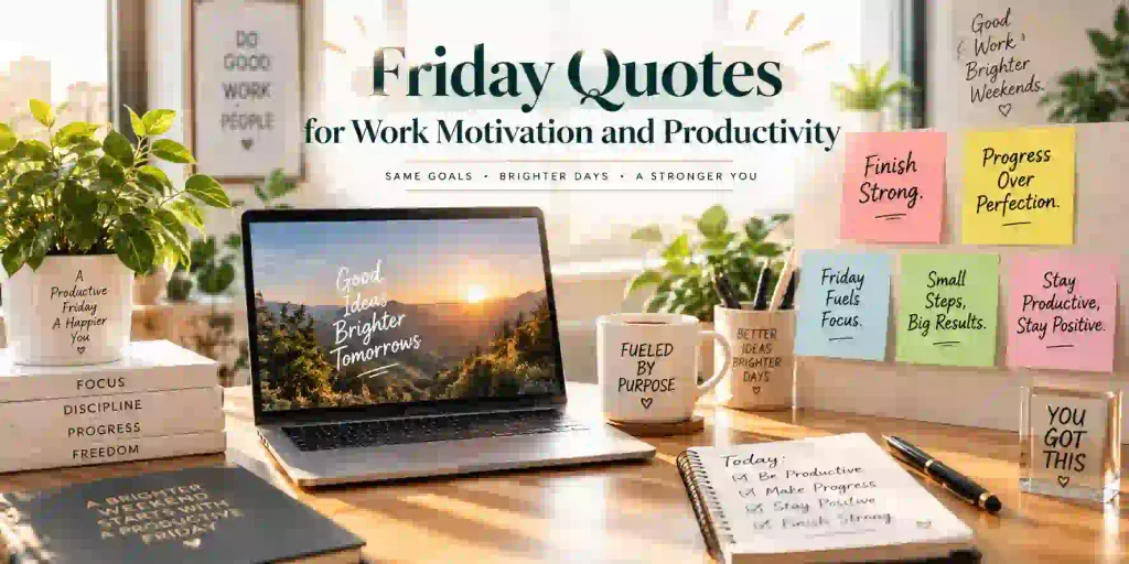 Friday Quotes for Work Motivation and Productivity