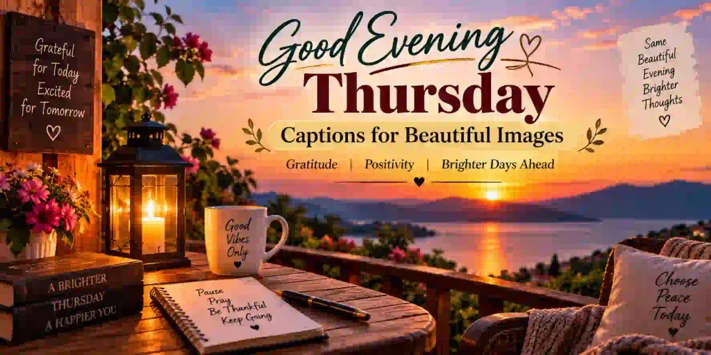 Good Evening Thursday Captions for Beautiful Images