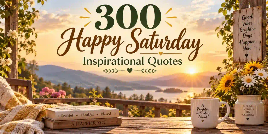 Happy Saturday Inspirational Quotes