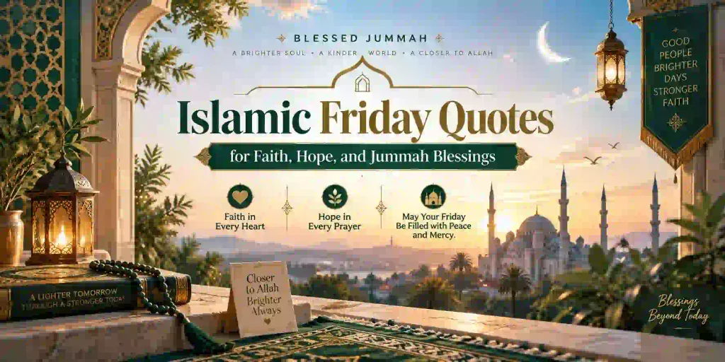 Islamic Friday Quotes for Faith, Hope, and Jummah