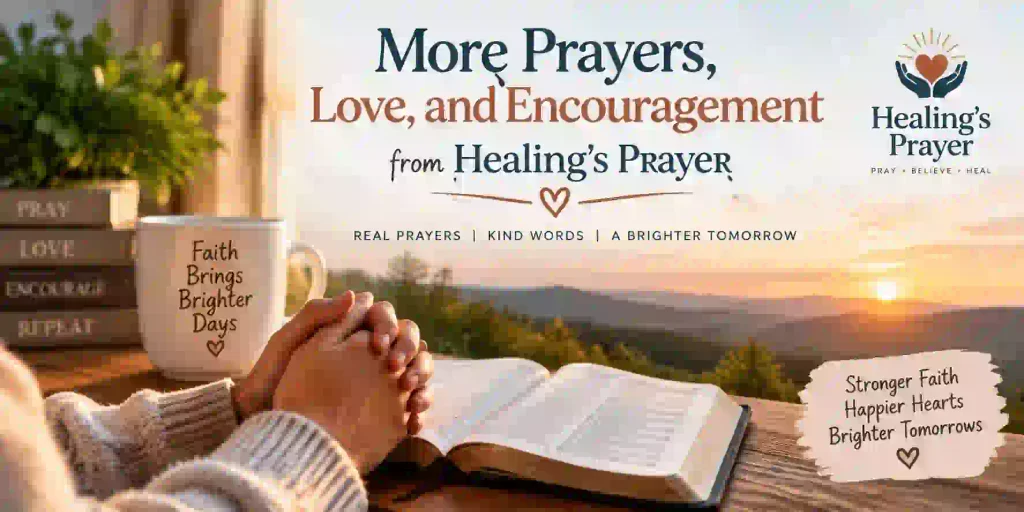 More Prayers, Love, and Encouragement from Healing’s Prayer