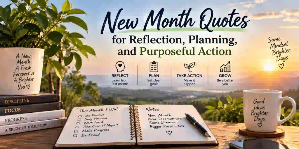 New Month Quotes for Reflection, Planning, and Purposeful Action
