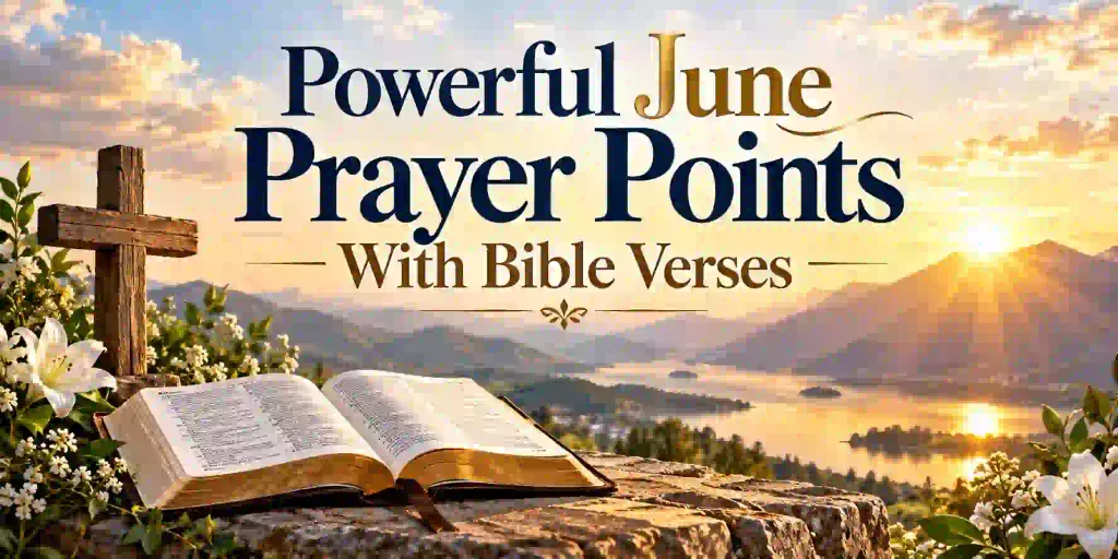 Powerful June Prayer Points With Bible Verses