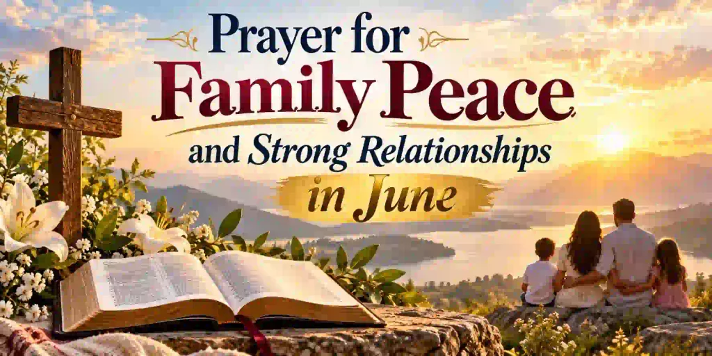 Prayer for Family Peace and Strong Relationships in June