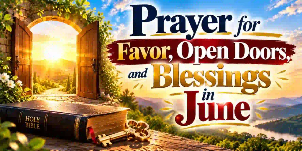 Prayer for Favor, Open Doors, and Blessings in June