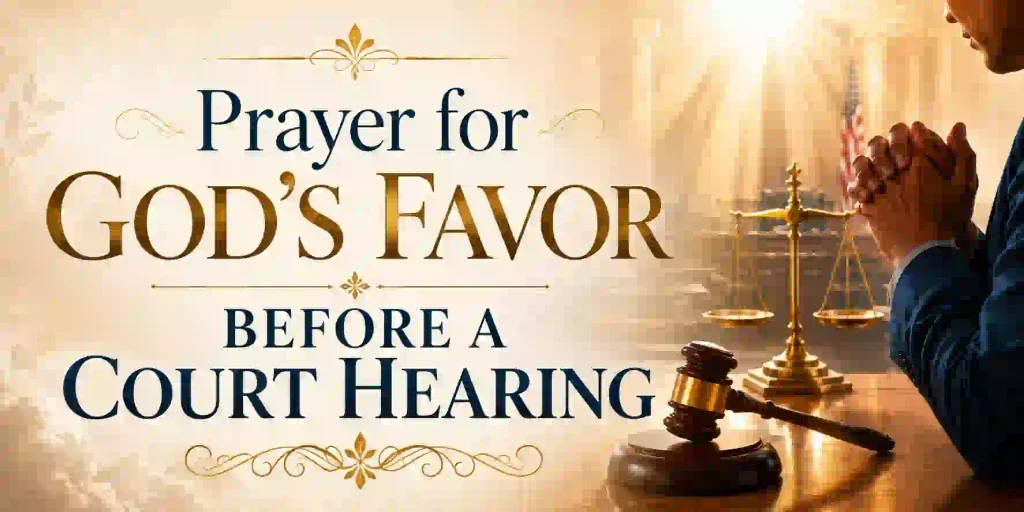Prayer for God’s Favor Before a Court Hearing