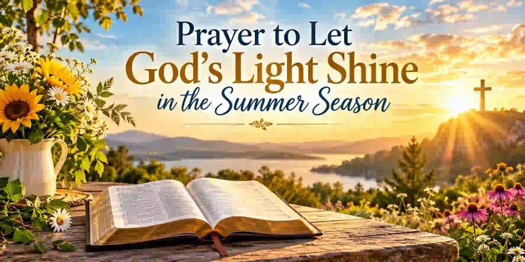 Prayer to Let God’s Light Shine in the Summer Season