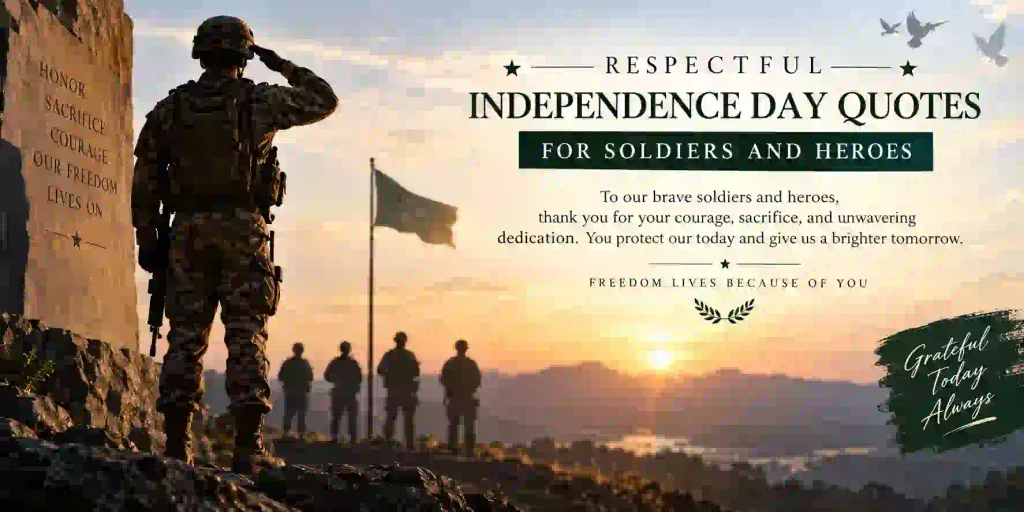 Respectful Independence Day Quotes for Soldiers and Heroes