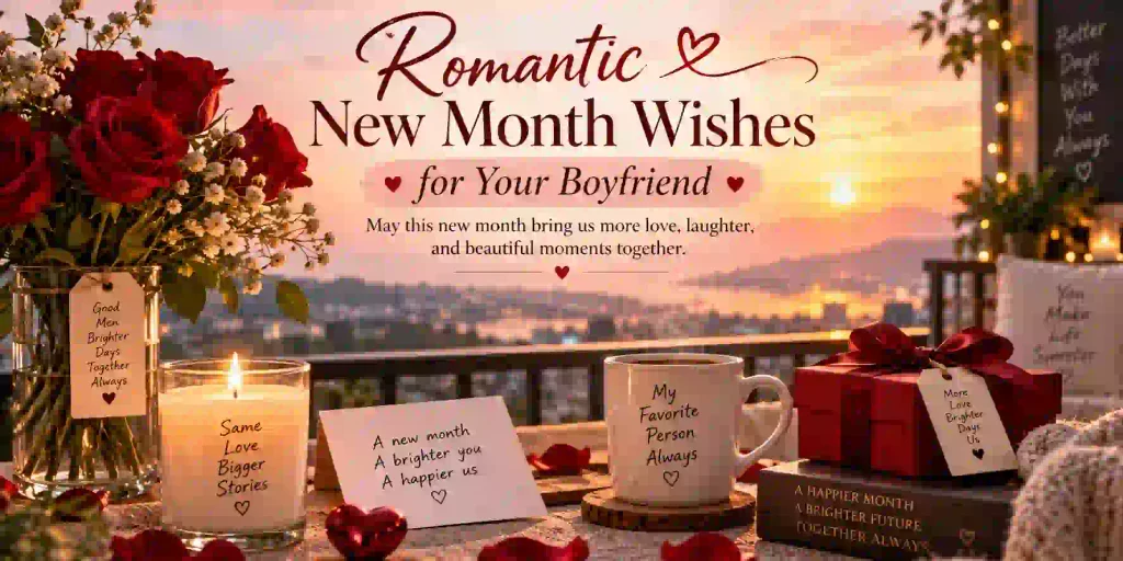 Romantic New Month Wishes for Your Boyfriend