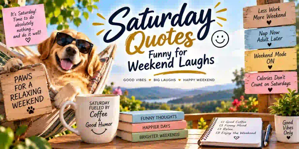 Saturday Quotes Funny for Weekend Laughs
