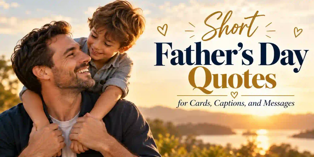 Short Father’s Day Quotes for Cards, Captions, and Messages
