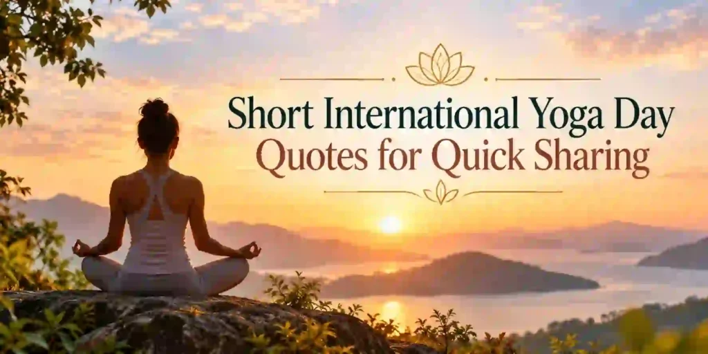 Short International Yoga Day Quotes for Quick Sharing