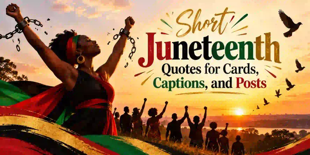 Short Juneteenth Quotes for Cards, Captions, and Posts