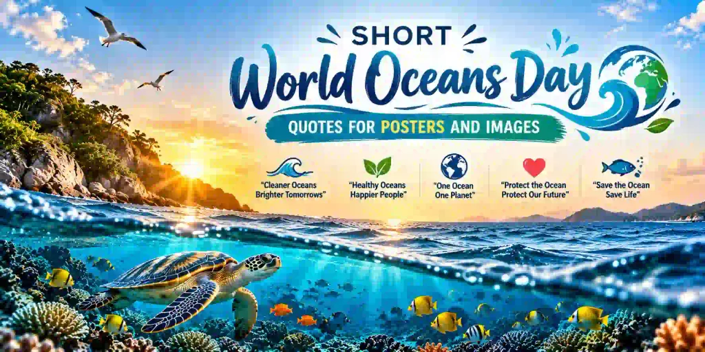 Short World Oceans Day Quotes for Posters and Images