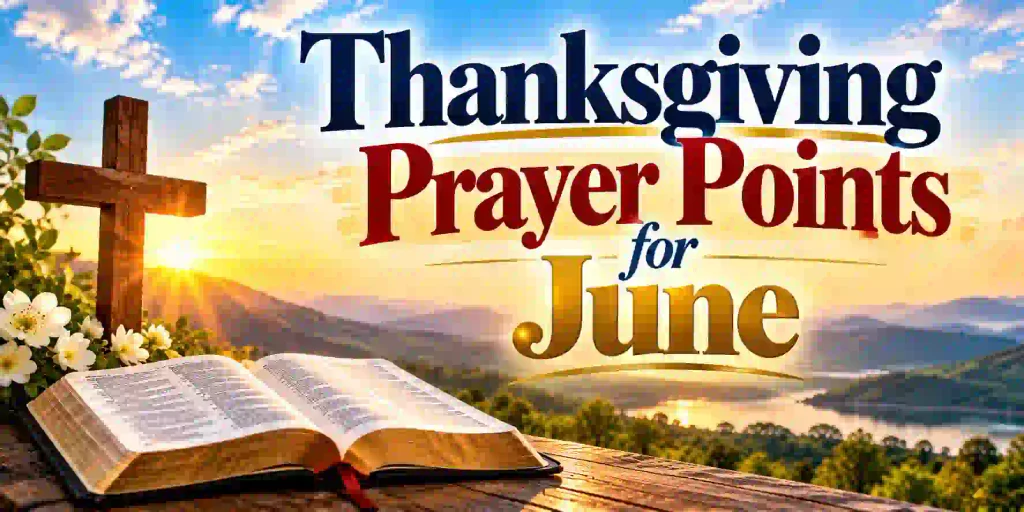 Thanksgiving Prayer Points for June