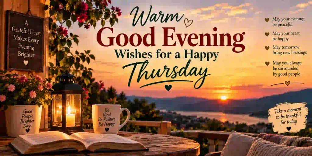 Warm Good Evening Wishes for a Happy Thursday