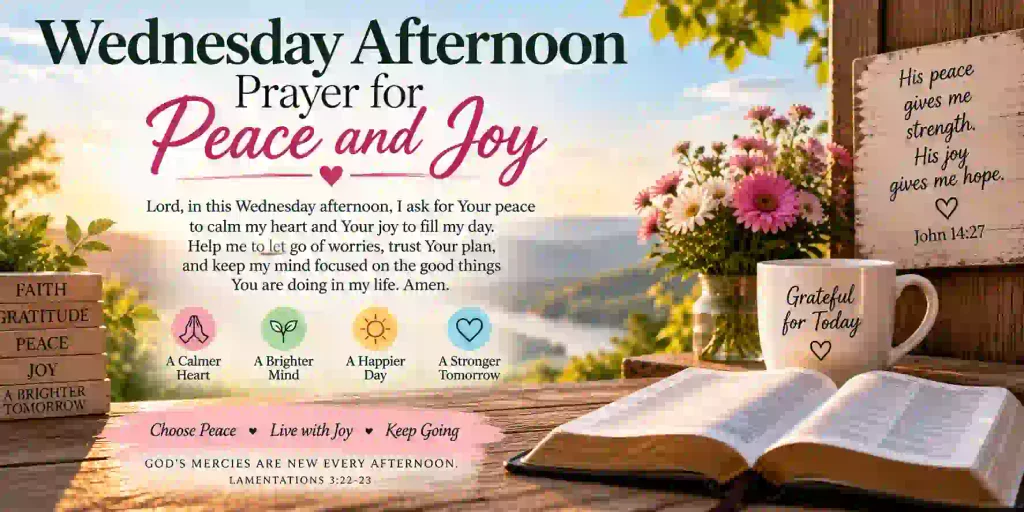 Wednesday Afternoon Prayer for Peace and Joy