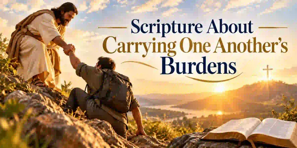 Scripture About Carrying One Another’s Burdens
