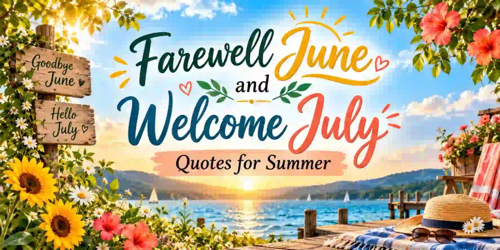 Farewell June and Welcome July Quotes for Summer