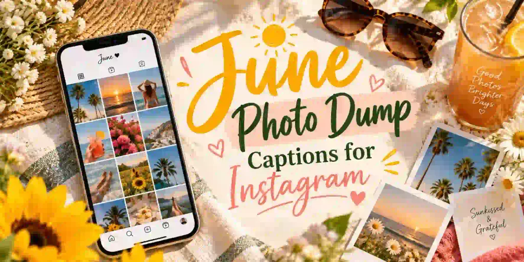 June Photo Dump Captions for Instagram