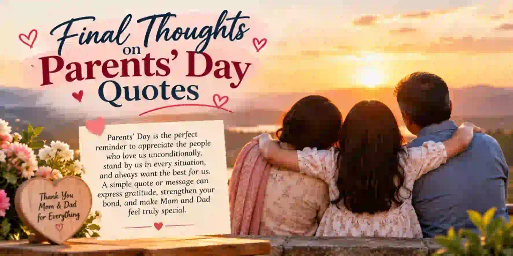 Final Thoughts on Parents’ Day Quotes