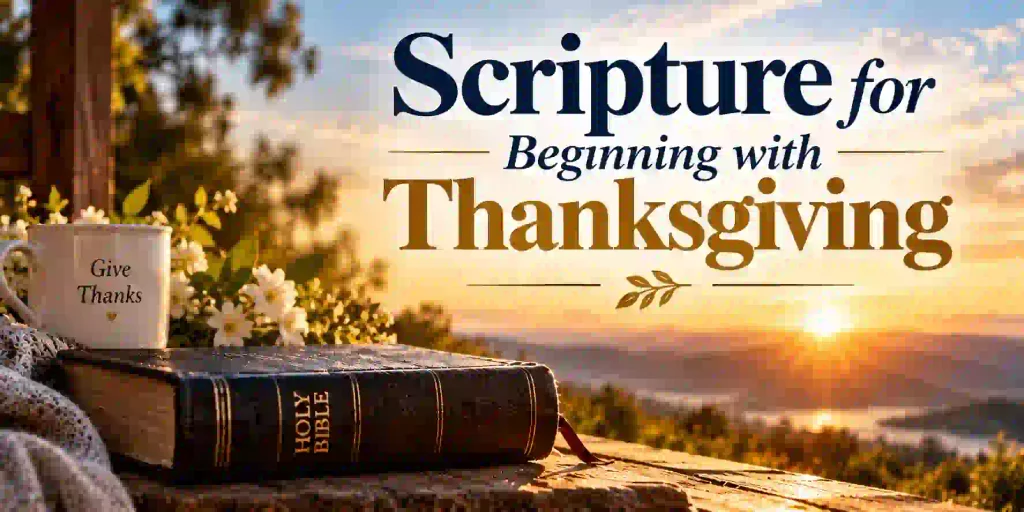 Scripture for Beginning with Thanksgiving