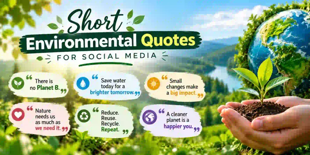 Short Environmental Quotes for Social Media