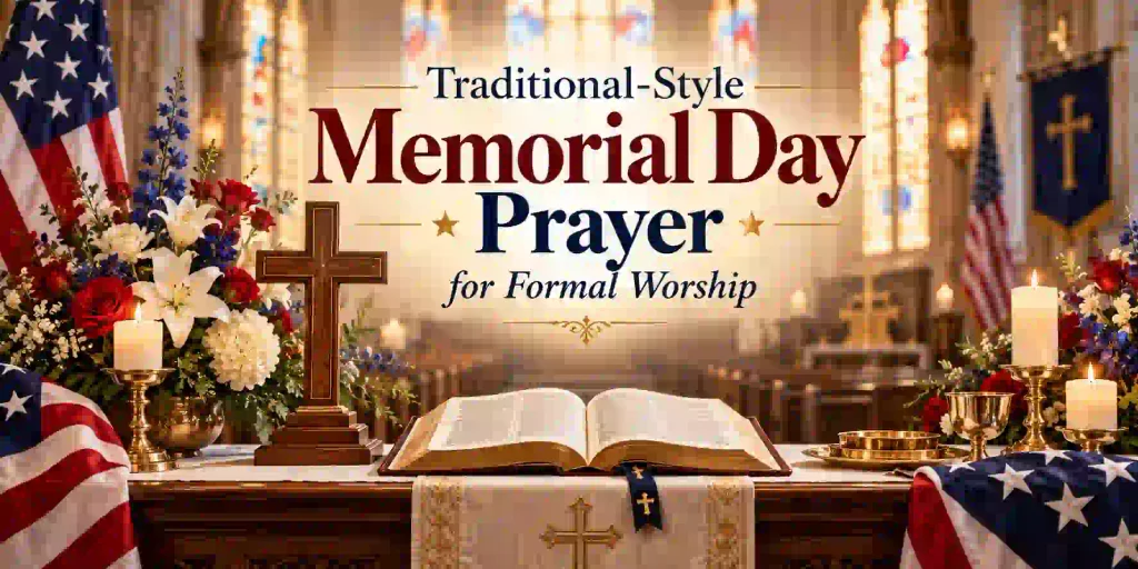 Traditional-Style Memorial Day Prayer for Formal Worship